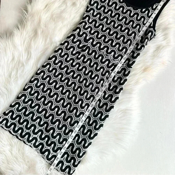 Banana Republic Knit Crochet Sleeveless Black & White Dress - Picture 5 of 9